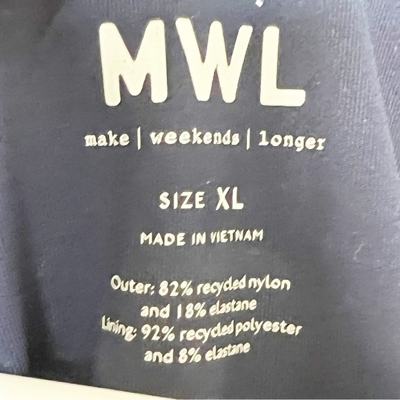 MWL Navy Blue Active Top Sports Bra - Picture 4 of 6